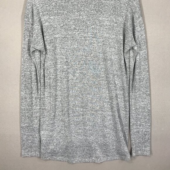 Gap T Shirt Women's Small Gray Pullover Top Stretch Scoop Neck Long Sleeve - Picture 4 of 13